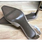 Anne Klein Rosel Dress Pump Women's US 7.5 Beige Suede Slingback Stiletto Heels Photo 4