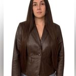 Worthington , genius, leather blazer size large Photo 0