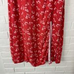 Abercrombie & Fitch  Red Floral Midi Skirt Size XSP Photo 4