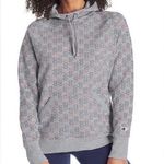 Champion  Women's Active Ribbed Trim Logo Heather Gray Pullover Hoodie Size M Photo 0