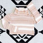 Urban Outfitters Mackenna Striped Turtleneck Cropped Sweater Small Photo 6