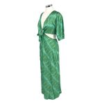 RUNAWAY THE LABEL Kayla Nori Cutout Dress Nori Green Print Size Medium NWT Photo 8