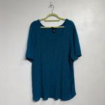 Maggie Barnes  Essentials Teal Short Sleeve Sweater Sz 2X Photo 1