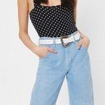 Nasty Gal Square Neck Polka Dot Bodysuit Photo 0