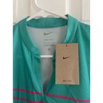Nike Womens Polo Size Small Dri-FIT Victory Striped Golf Green Pink, A60 Photo 1