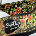 Shellys London Womens Black Floral Platform Ankle Strap Slingback Sandal Size 6 Photo 2