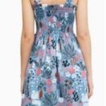 Kate Spade Garden Posy Smocked Midi Dress Cat Cactus Floral Print Size Small Photo 1