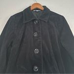 Relativity  Black Corduroy Button Down Jacket Cardigan Sweater Fall Large Photo 2
