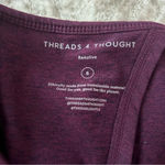 Threads 4 Thought ‼️ Sports Bra Tie Back Top Maroon Color Sustainable Size Small Photo 1