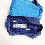 Splendid Blue Colorblock Cutout One Shoulder Swimsuit One Piece Monokini Size L Photo 6