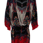 Angie  Romper Paisley Print‎ Drawstring Waist V-Neck Festival Boho Medium Photo 0