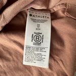 Athleta  Women’s SILK HYBRID Top Rustic Brown Pullover Long Sleeve Shirt Size XS Photo 4