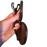 Rondini St. Tropez Braided Leather Strap Sandals Handmade In France Size 9.5 Black Photo 7