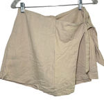 Old Navy Khaki Wrap Skort Women's Small Minimal Basic Summer Vacation Resort Photo 0