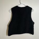 No Boundaries  Sleeveless Sherpa Vest Black Photo 4