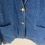 Ralph Lauren  vintage denim gold button blazer jacket Photo 3