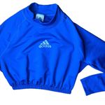 Cute Women Long Sleeve Crop top Blue Size M Photo 2