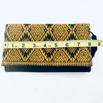 Tribal print and black small clutch black with tassel on the zipper snap closure Photo 1
