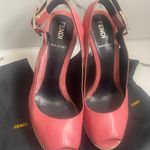 Fendi Platform Peep Toe High Heels Pink/White Made in Italy Women’s shoe size 36 Photo 1