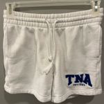 Aritzia TNA Sweatfleece Boyfriend Fit Logo Sweat Shorts Photo 0