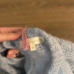 Love Shack Fancy GUC blue eugenia bow back mohair sweater Photo 4