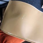 90s/2000s Y2K Vintage Office Siren patchwork checkered rectangular boxy shoulder hand bag purse cream tan beige navy blue denim silver accents. #whimsygoth #fairycore #classic #western boho country gothic Photo 6