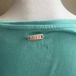 Marc New York  white and teal short sleeve maxi dress | medium Photo 3