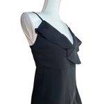 1. State  Faux Wrap Ruffle Romper in Rich Black Small New Womens Mini Photo 4