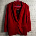 Eloquii New Ladies plus size 18 red blazer academia retro romantic rayon blend Photo 1