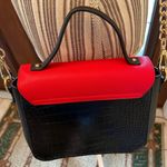 Steve Madden Red & Black Crossbody/satchel with removable chain Photo 3
