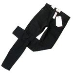 Current/Elliott NWT Stiletto in Jet Black Destroy Stretch Skinny Jeans 27 Photo 0