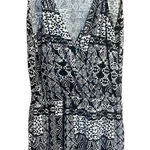 Loveappella  Low Wrap V Bathsuit Cover up Short Dress Sz S Black/White Photo 0