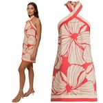 Hutch  Baker Halter Mini Dress Coral Floral Size 8 NWT Photo 14