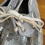 Sperry  top sided Bahama silver sequins boat shoes size 9 Photo 4