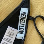 Rebelflow Havana Satin Crop Top in Black Photo 2