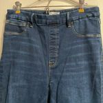 Good American Power Stretch Pull On Flare Jeans in Indigo 491 Size 4 Photo 4