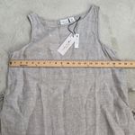 Rachel Zoe  Resort Ready Zoe 100% Linen Beige Tank Top Tunic Tie Sides Sz Medium Photo 0