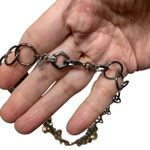 Vera Wang Simply Vera  yellow gold rhinestone sphere chain 15 inch necklace NEW Photo 2