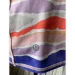 Lululemon Dancing Warrior Tank Top Built in Bra Purple Orange Stripe 6 Photo 2