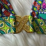 Trina Turk Folkloric Festival Halter Tie Back Bikini Top Size 12 Photo 4
