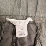 Caslon 100% Linen Joggers Women’s Sz XS Petite Cropped Cuffed Drawstring Pockets Green Photo 8