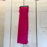 Amazon NWT Pink Strapless Ruffle Midi Long Bodycon Dress Size Small Photo 5