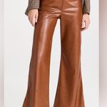 NWOT Enza Costa Vegan Leather Wide
Leg Pants Cognac, size 30 Orange Photo 4