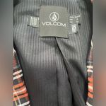 Volcom  Frochickie Boyfriend Fit Black Plaid Blazer Size Small Photo 7