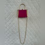 Vintage Elegant Pink Velvet Handbag with Gold Accents 90s Photo 1
