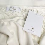 Lulus Avowed Adoration White Sheer Lace Pleated Strapless Maxi Dress size XL Photo 7