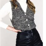Vintage Marled Knit Sweater Vest | Size M Black Size M Photo 0