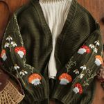 ELFSHE Cardigan Green Size L Photo 0