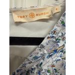 Tory Burch  Light Blue Floral Lace Lined Tiered VNeck Midi Dress Size 8 Photo 4