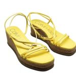 Calvin Klein  Womens Neve Comfort Yellow Wedges Platform Sandals Shoes Size 7M Photo 1